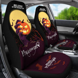 Amazing Gift Ideas Believe In The Magic Of Halloween Car Seat Covers 211507 - YourCarButBetter