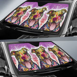 Amazing Gift Ideas Colorful Pitbull Print Car Auto Sun Shades 211301 - YourCarButBetter