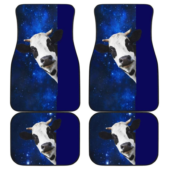 Amazing Gift Ideas Cow Spirit With Galaxy Car Floor Mats 212102 - YourCarButBetter