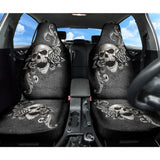 Amazing Gift Ideas Floral Skull Car Seat Covers Custom 1 210301 - YourCarButBetter