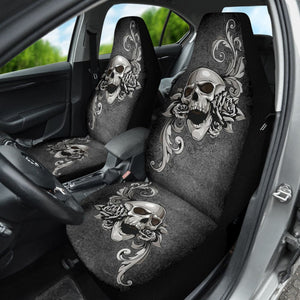 Amazing Gift Ideas Floral Skull Car Seat Covers Custom 1 210301 - YourCarButBetter