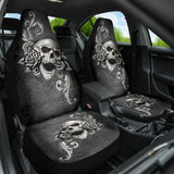 Amazing Gift Ideas Floral Skull Car Seat Covers Custom 2 210301 - YourCarButBetter