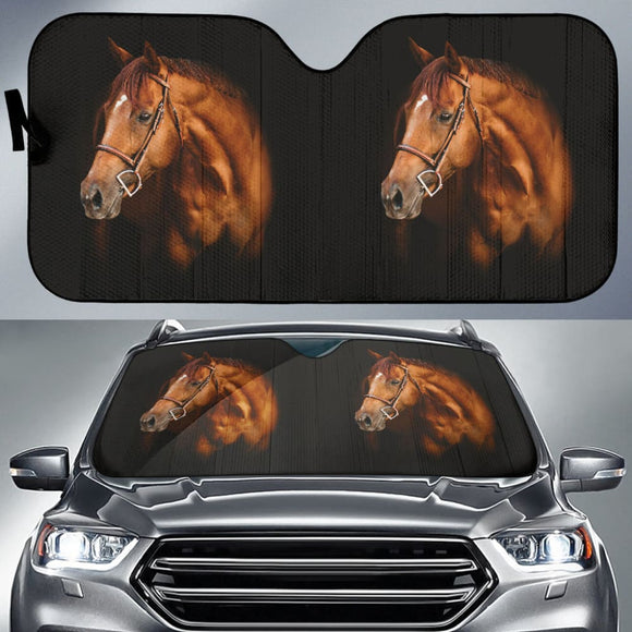 Amazing Gift Ideas Horse Print Car Auto Sun Shades 212503 - YourCarButBetter