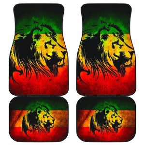 Amazing Gift Ideas Reggae Rasta Lion Car Floor Mats Custom 1 210301 - YourCarButBetter