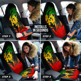 Amazing Gift Ideas Reggae Rasta Lion Car Seat Covers Custom 2 210301 - YourCarButBetter