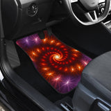 Amazing Gift Ideas Spin Fireworks Car Floor Mats 211804 - YourCarButBetter