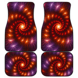Amazing Gift Ideas Spin Fireworks Car Floor Mats 211804 - YourCarButBetter