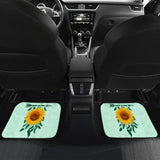 Amazing Gift Ideas Sunflower Native American Pattern Celeste Background Car Floor Mats 212204 - YourCarButBetter