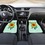 Amazing Gift Ideas Sunflower Native American Pattern Celeste Background Car Floor Mats 212204 - YourCarButBetter