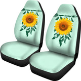 Amazing Gift Ideas Sunflower Native American Pattern Celeste Background Car Seat Covers 212204 - YourCarButBetter