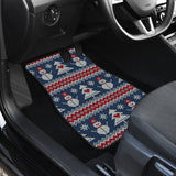 Amazing Gift Ideas Ugly Christmas Snowman Pattern Car Floor Mats 211903 - YourCarButBetter