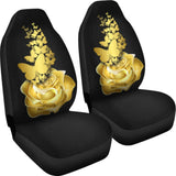 Amazing Golden Rose and Butterfly Car Seat Covers 210902 - YourCarButBetter