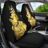 Amazing Golden Rose and Butterfly Car Seat Covers 210902 - YourCarButBetter