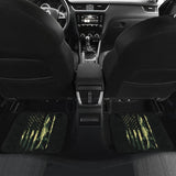 Amazing Green American Flag Car Floor Mats 211803 - YourCarButBetter