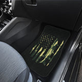 Amazing Green American Flag Car Floor Mats 211803 - YourCarButBetter