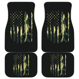 Amazing Green American Flag Car Floor Mats 211803 - YourCarButBetter