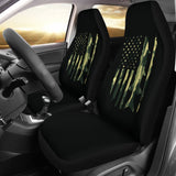 Amazing Green American Flag Car Seat Covers 211803 - YourCarButBetter