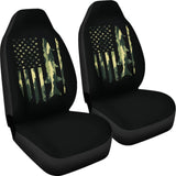 Amazing Green American Flag Car Seat Covers 211803 - YourCarButBetter