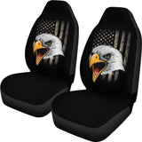 Amazing Green American Flag Custom Eagle Car Seat Covers 211803 - YourCarButBetter