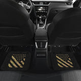 Amazing Green American Flag Stars And Stripes Car Floor Mats 211803 - YourCarButBetter