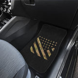 Amazing Green American Flag Stars And Stripes Car Floor Mats 211803 - YourCarButBetter