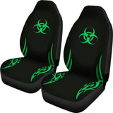 Amazing Green Biohazard Car Seat Covers 211401 - YourCarButBetter