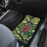 Amazing Green Camouflage Omega Psi Phi Car Floor Mats 211706 - YourCarButBetter