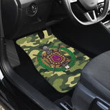 Amazing Green Camouflage Omega Psi Phi Car Floor Mats 211706 - YourCarButBetter