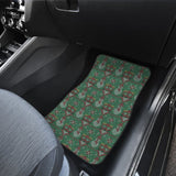 Amazing Green Ugly Christmas Snowman Pattern Car Floor Mats 211903 - YourCarButBetter