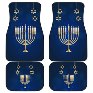 Amazing Hanukkah Pattern Print Car Floor Mats 210201 - YourCarButBetter