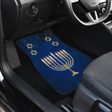 Amazing Hanukkah Pattern Print Car Floor Mats 210201 - YourCarButBetter