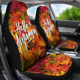 Amazing Hello Autumn Quote Car Seat Covers 210205 - YourCarButBetter