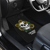 Amazing I Do What I Want Skull Sunflower Car Floor Mats 212004 - YourCarButBetter