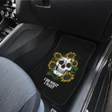 Amazing I Do What I Want Skull Sunflower Car Floor Mats 212004 - YourCarButBetter