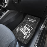 Amazing Jeep Offroad Gray White Asphalt Car Floor Mats Custom 1 211001 - YourCarButBetter