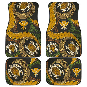 Amazing Native Hawaiians Kanaka Maoli Polynesian Tattoo Turtle Car Floor Mats 210805 - YourCarButBetter