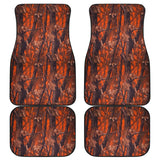 Amazing Orange Camouflage Car Floor Mats 210807 - YourCarButBetter