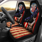 Amazing Patriot Nurse American Flag Car Seat Covers 211804 - YourCarButBetter