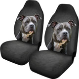 Amazing Pit Bull Dog Print Car Seat Covers 210802 - YourCarButBetter