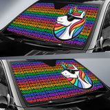 Amazing Pride LGBT Unicorn Car Auto Sun Shades 210201 - YourCarButBetter