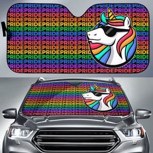 Amazing Pride LGBT Unicorn Car Auto Sun Shades 210201 - YourCarButBetter