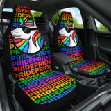 Amazing Pride LGBT Unicorn Car Seat Covers 210201 - YourCarButBetter