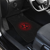 Amazing Red Alert Biohazard Car Floor Mats 211401 - YourCarButBetter