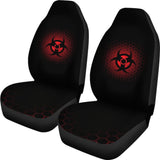 Amazing Red Alert Biohazard Car Seat Covers 211401 - YourCarButBetter