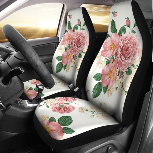 Amazing Rose Pattern Beautiful Car Seat Covers 212801 - YourCarButBetter