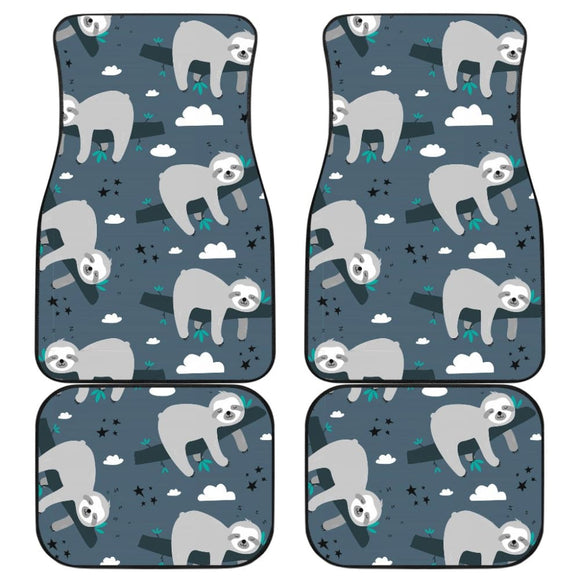 Amazing Sloth Everyday Is Lazy Car Floor Mats 211001 - YourCarButBetter