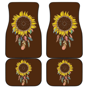 Amazing Sunflower Native Dreamcatcher Car Floor Mats 211501 - YourCarButBetter