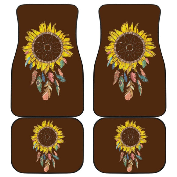 Amazing Sunflower Native Dreamcatcher Car Floor Mats 211501 - YourCarButBetter