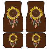 Amazing Sunflower Native Dreamcatcher Car Floor Mats 211501 - YourCarButBetter