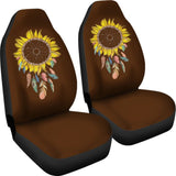 Amazing Sunflower Native Dreamcatcher Car Seat Covers 211501 - YourCarButBetter